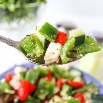 Healthy Cucumber Greek Salad