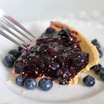 No Bake Blueberry Pie