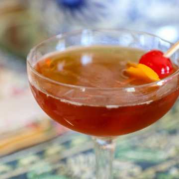 Pecan Manhattan Cocktail