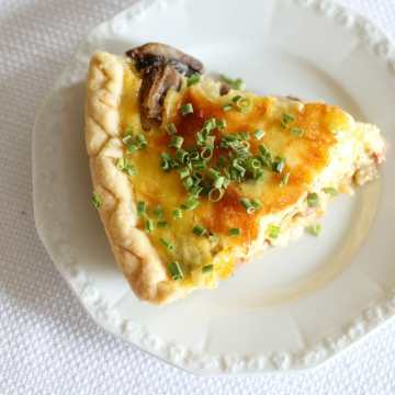 Ham and Mushroom Quiche