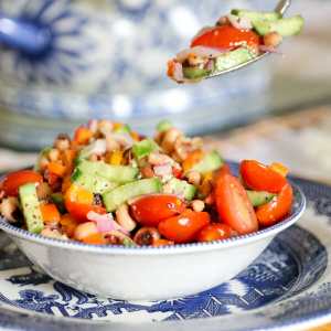 Colorful Black Eyed Pea Salad