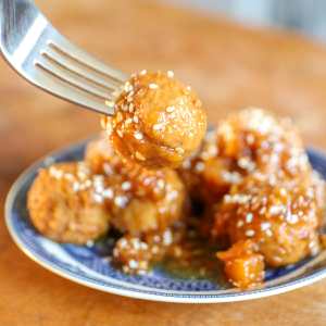 Teriyaki Pineapple Crockpot Meatballs