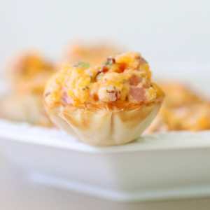Ham and Cheese Phyllo Cups