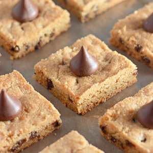 Peanut Butter Blossom Bars