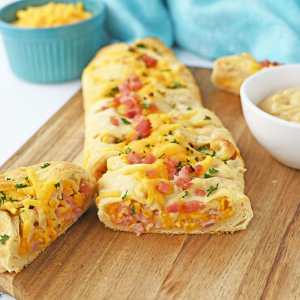 Ham and Cheese Crescent Braid