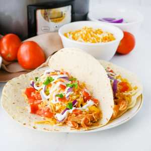 Crock Pot Chicken Tacos
