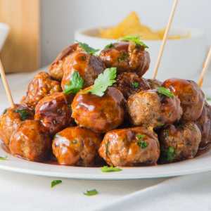 Sweet and Spicy BBQ Meatballs