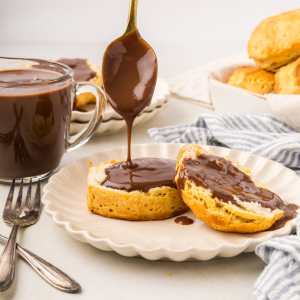 Chocolate Gravy and Biscuits
