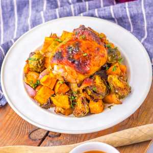 Maple Dijon Chicken Sheet Pan