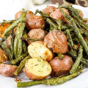 Roasted Green Beans and Potatoes