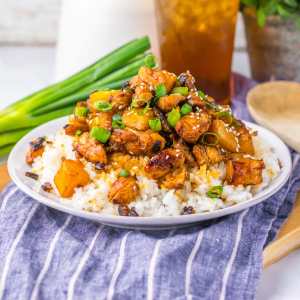 Spicy Pineapple Brown Sugar Chicken