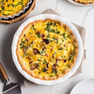 Spinach Bacon Quiche