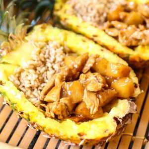Pineapple Chicken Boats